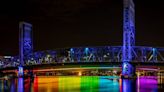 Mixed reactions: Red, white, and blue display to last all summer on Acosta Bridge