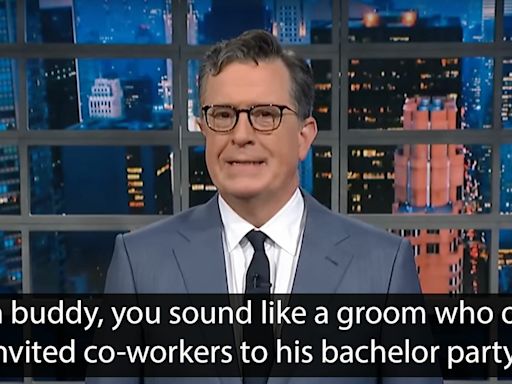 Stephen Colbert brutally mocks Trump's running mate JD Vance
