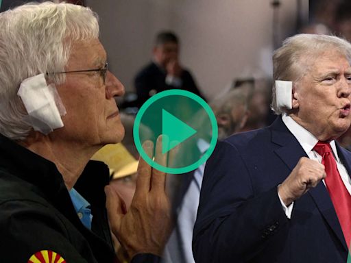 Tentative d’assassinat de Trump : des bandages sur l’oreille arborés par ses soutiens à la Convention républicaine