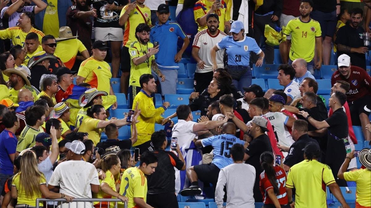 Uruguay players, including Darwin Nunez, fight fans after heated Copa America semifinal loss to Colombia