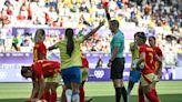 Tearful Marta sent off as Brazil lose to Spain in Olympic football