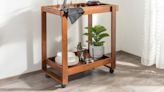 A Moveable Cart Is Key For Easily Organizing A Small Kitchen