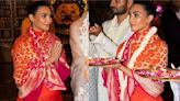 Kim Kardashian blends contemporary style with ethnic grace in red maxi dress and Manish Malhotra-designed dupatta; Look decoded