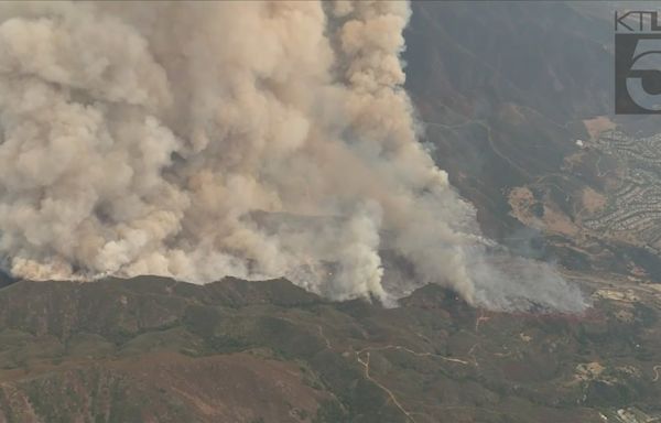 Voluntary evacuations underway for fire burning in Trabuco Canyon