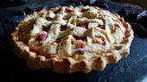 This rhubarb pie won’t leave juices dripping down your chin