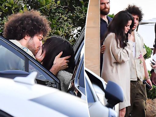 Selena Gomez and Benny Blanco share passionate kiss after romantic dinner date in Malibu