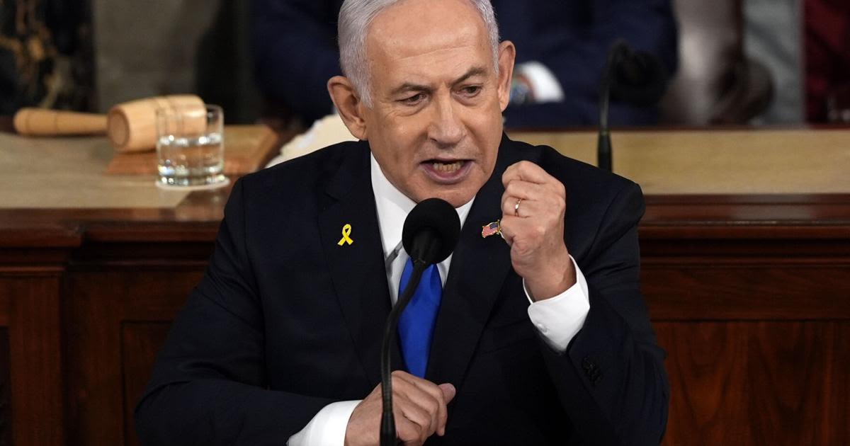 In fiery speech to Congress, Netanyahu vows 'total victory' in Gaza and denounces U.S. protesters