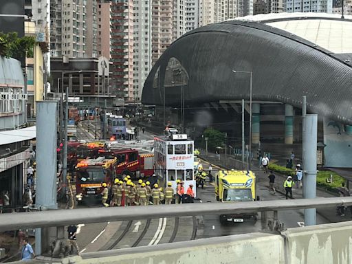 兩女童一男子堅尼地城泳池外被電車撞傷 3歲女童捲車底昏迷 - RTHK