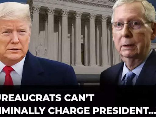 'Bureaucrats can’t criminally charge President…': Mitch McConnell defends Trump, praises SC decision