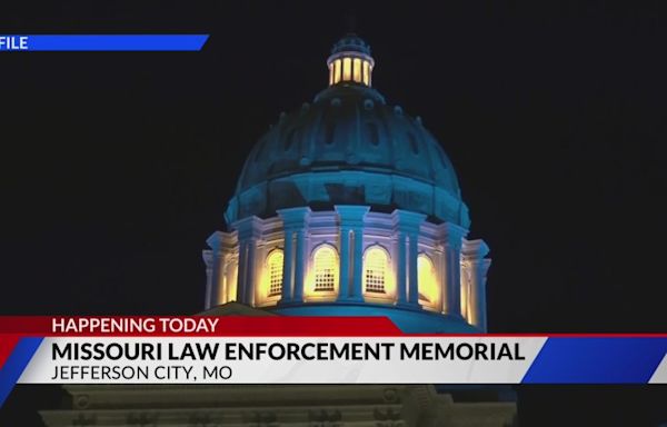 Missouri capitol dome turning blue for fallen officers