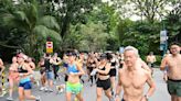 150 runners took their tops off in support of body positivity