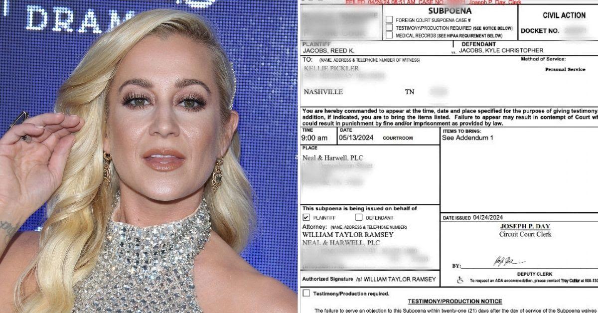 READ: Here's the Subpoena Kellie Pickler's in-Laws Sent Country Star Demanding She Turn Over Late Husband's Property