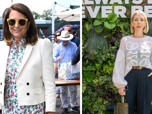 Carole Middleton joins Katherine Ryan and Bear Grylls for Wimbledon Day Four