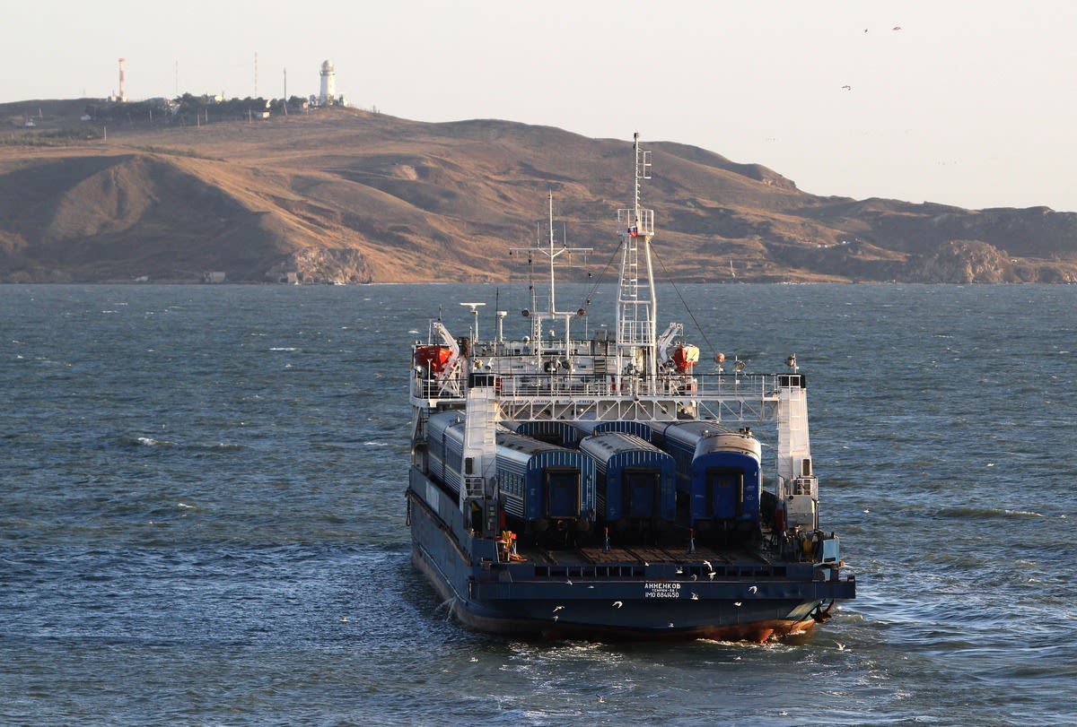 Russian ferryboat comes under attack from Ukraine drones in Crimea port