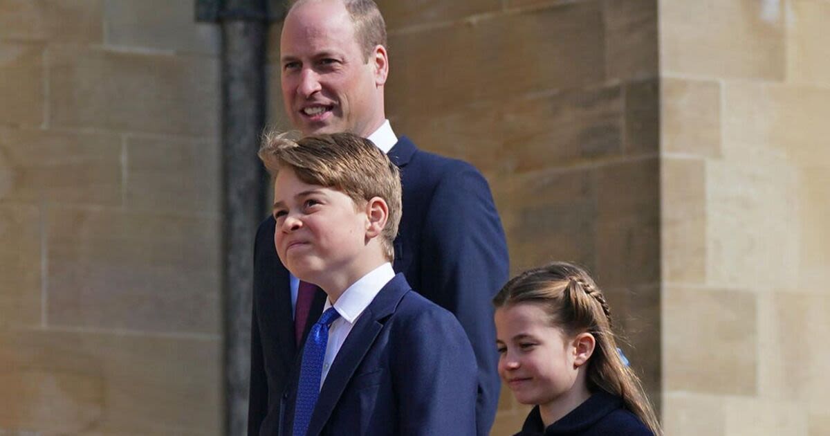 George and Charlotte's morning struggle that William knows how to handle