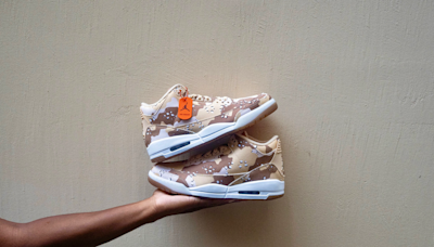 Peep the distinct and durable features of the Air Jordan 3 “Desert Camo”