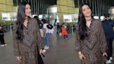 Shruti Haasan favors beautiful black bandhani kurti for her recent airport look, and we're in awe