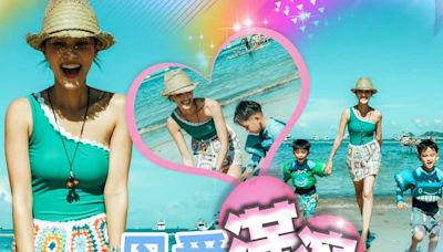陳凱琳帶囝囝海灘玩水勁感觸：快樂時光真係要好好珍惜！