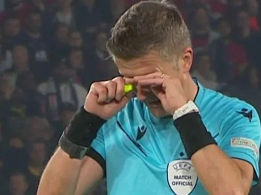 El árbitro de PSG-Borussia Dortmund rompió en llanto tras el final del partido: el motivo