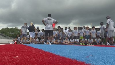 Boston Scott football camp held at Zachary High School