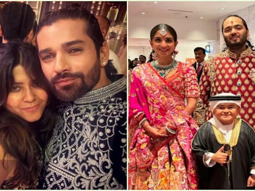 Ekta Kapoor To Abdu Rozik: Top TV Celebs Grace Anant Ambani-Radhika Merchant’s Wedding Festivities