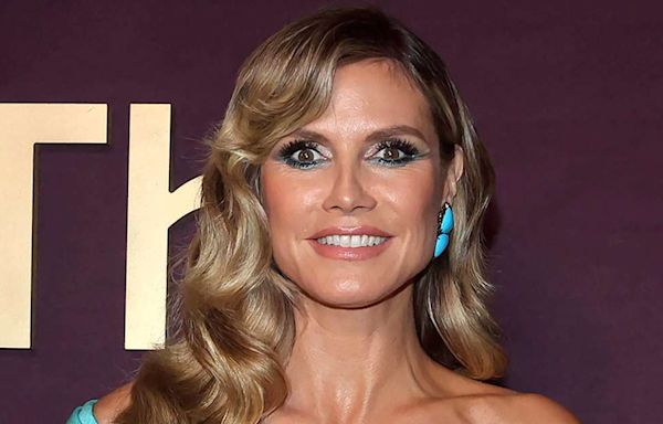 Heidi Klum Puts Toned Body on Display in Lace Bikini for 'Stunning' Poolside Photos