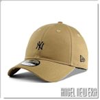 【ANGEL NEW ERA 】MLB NY 紐約 洋基 小Logo 卡其色 老帽 9FORTY 鴨舌帽 硬版 少量