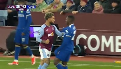 (VIDEO) Aston Villa Vs. Chelsea: El tenso cruce entre Moisés Caicedo y Douglas Luiz