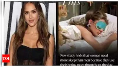 Jessica Alba endorses more sleep for women, cites new research | English Movie News - Times of India