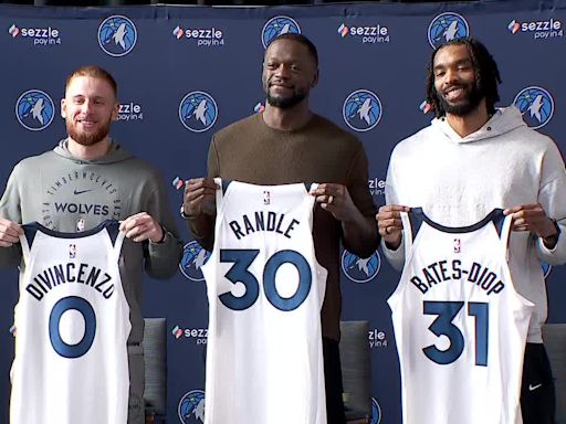 Timberwolves introduce Julius Randle, Donte DiVincenzo with trade official