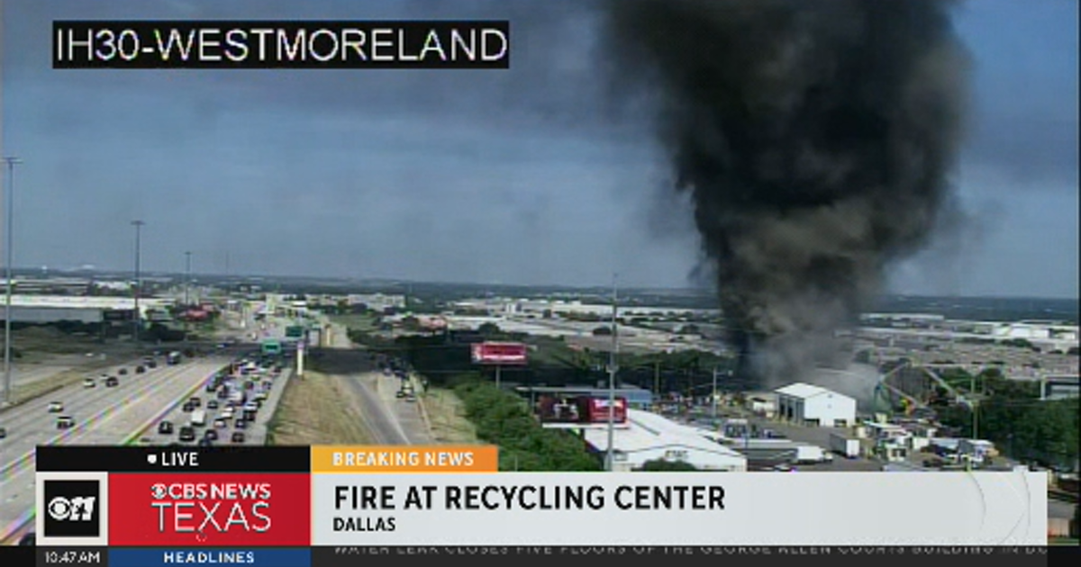 DFR responds to morning 1-alarm fire at a Dallas recycling center