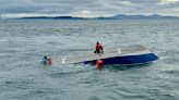 Boat capsizes off San Francisco coast; 4 boaters rescued