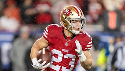 Christian McCaffrey is out for Monday's Jets-49ers game with calf injury