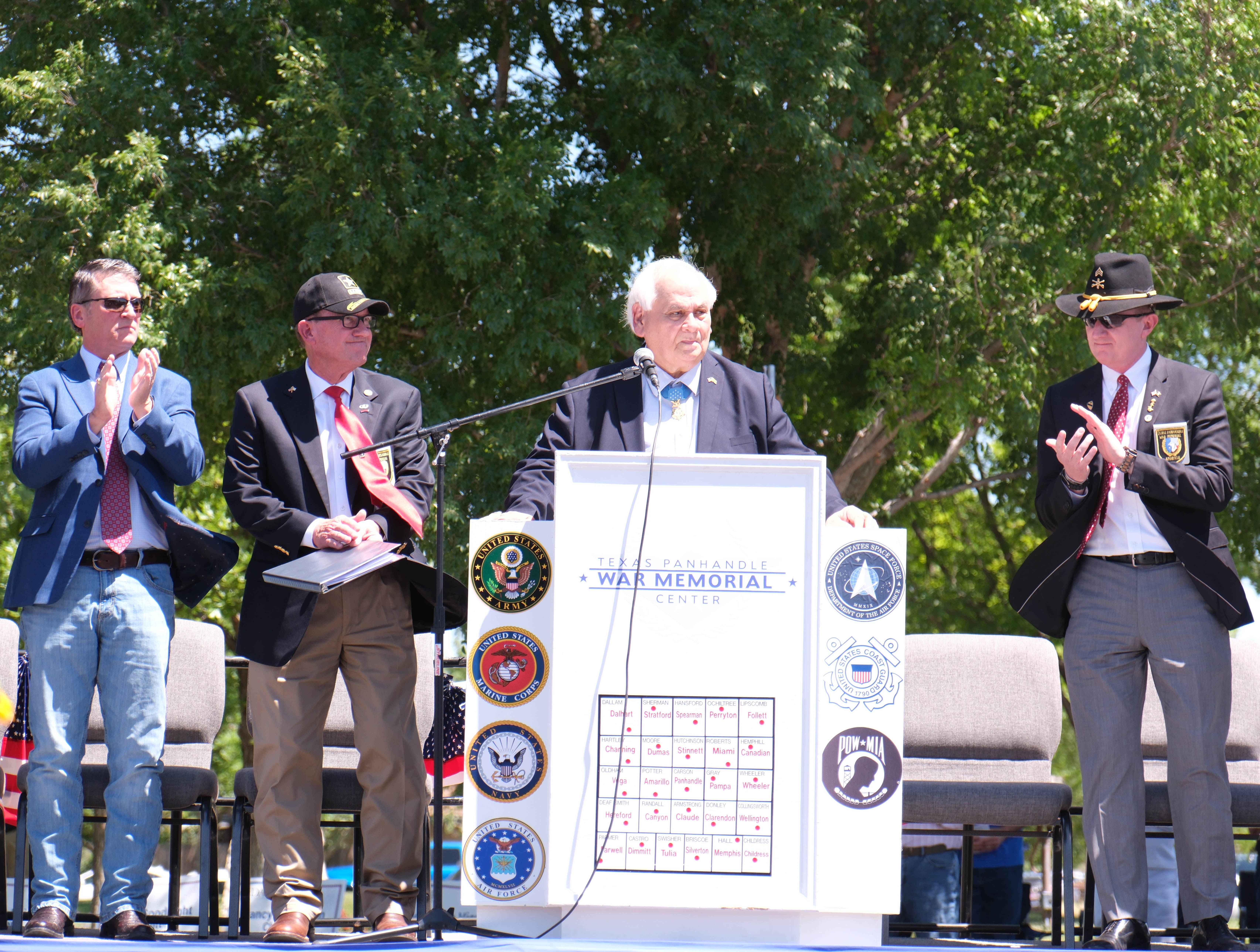 Memorial Day ceremony honors fallen veterans Monday at Texas Panhandle War Memorial