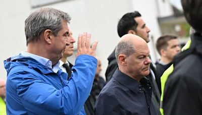 Scholz visits flood-hit region in southern Germany