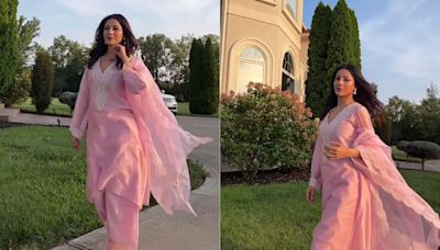 "Life Is Better In Pink" But Especially In This Pastel Kurta Suit For Shehnaaz Gill