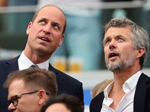 Prince William goes head-to-head with King Frederik as England face Denmark at Euro 2024