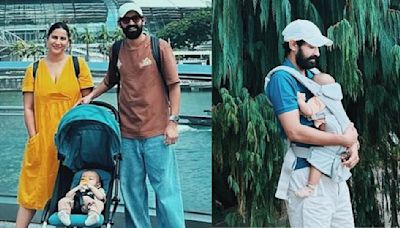 12th Fails’ Vikrant Massey cradles son in his arms as he spends ‘Singaporean Summer’ with wife Sheetal; See PICS