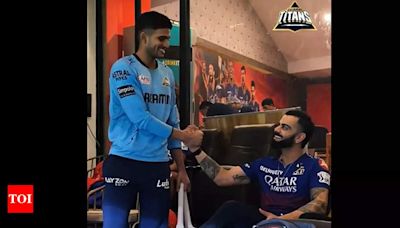 Watch: 'Badi jaldi aaya practice pe' - When Shubman Gill met Virat Kohli in RCB dressing room | Cricket News - Times of India