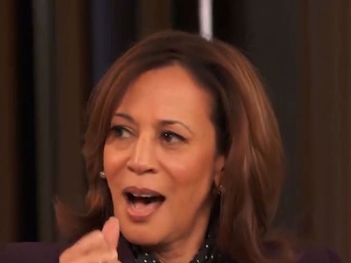 Kamala Harris Knows Her Laugh Gets Mocked, Called 'Momala' by Drew Barrymore