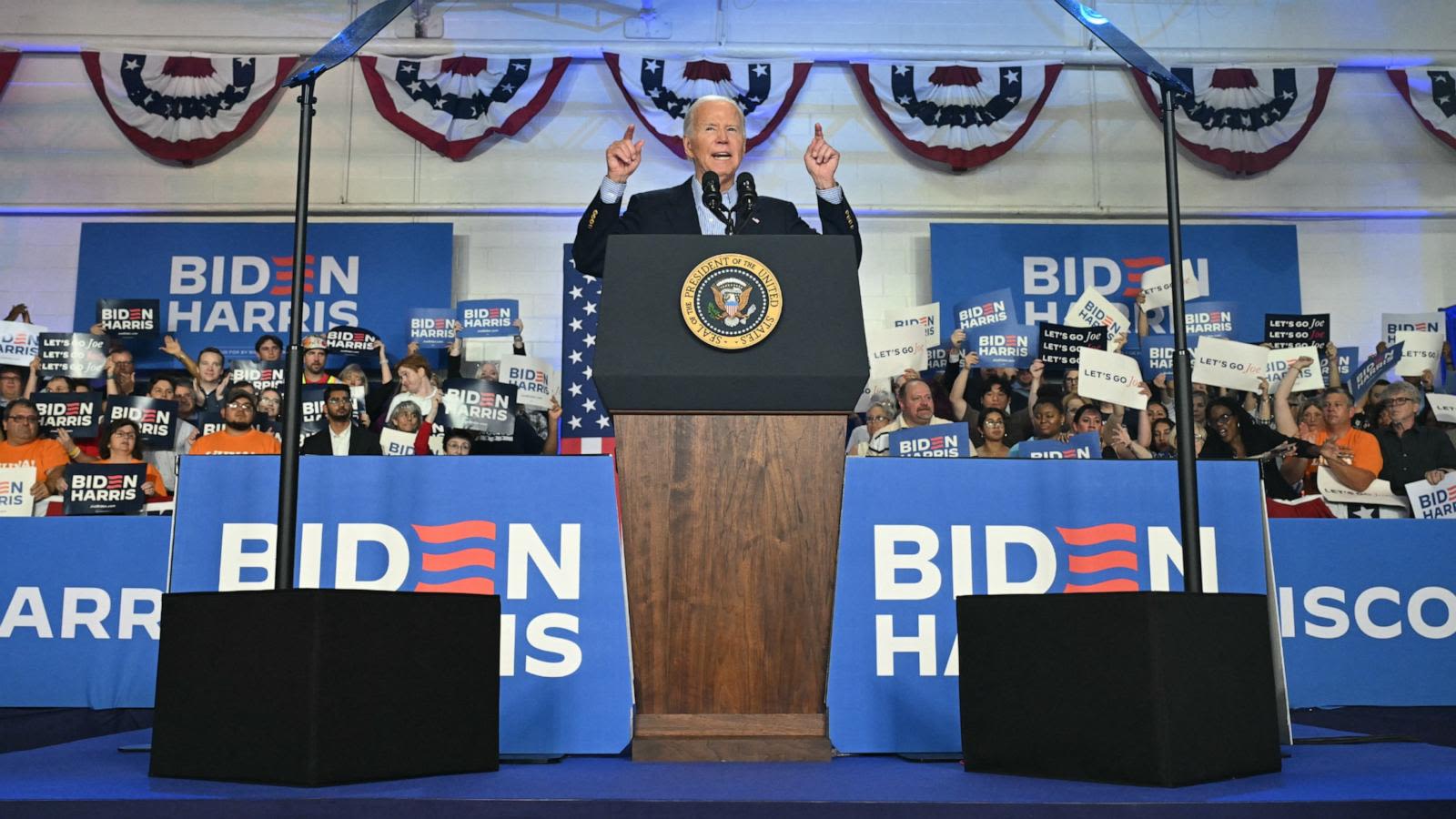 Biden, defiant in crisis, holds fiery campaign rally in Wisconsin ahead of pivotal ABC News interview
