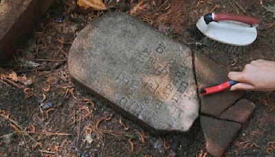 At the birthplace of Mercer University, a brick wall frames a mystery of racial division