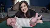 Mum gives birth naturally to one of the UK's biggest babies weighing almost 13lbs