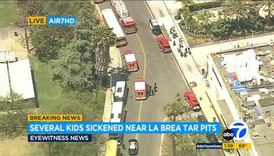 At least 8 teens hospitalized after ingesting unknown substance near La Brea Tar Pits, LAFD says