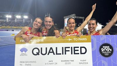 Los relevos españoles del 4x400 ponen rumbo a los Juegos Olímpicos de París