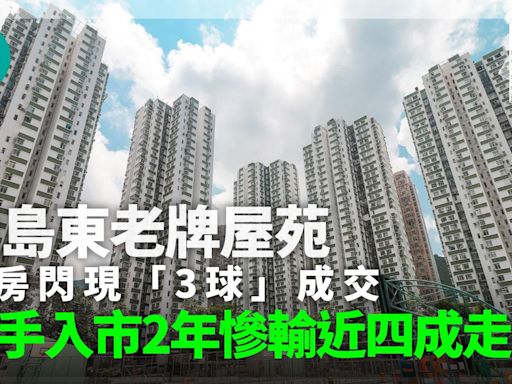 港島東老牌屋苑兩房閃現「3球」成交 上手揸2年慘輸近四成｜二手蝕讓