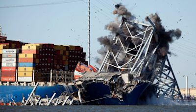 21 crew members are still stuck aboard the ship that hit the Baltimore bridge