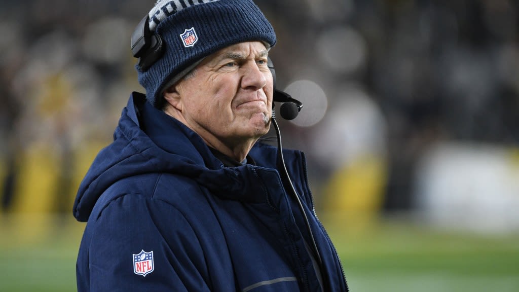 Emotional footage of Bill Belichick backstage at Tom Brady's induction