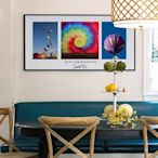 ART。DECO  臥室床頭裝飾畫現代簡約單幅掛畫風景客廳餐廳書房壁畫攝影熱氣球