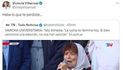 El provocador mensaje de Victoria Villarruel luego de la marcha universitaria: qué dijo